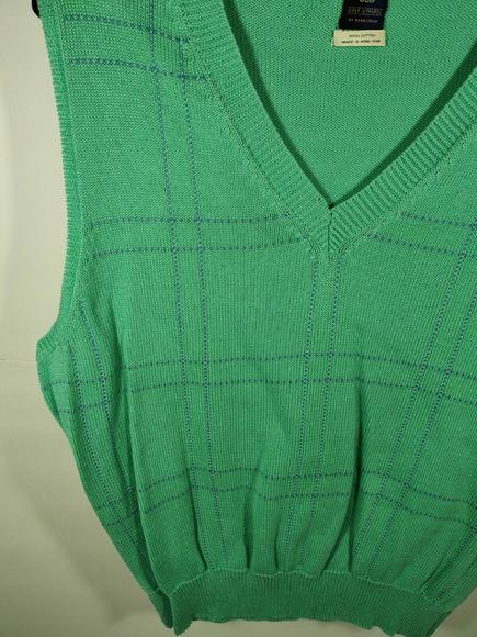 Callaway Nordstrom Golf Sweater Vest Women's XL Mint Green 100% Cotton EUC - Picture 2 of 7